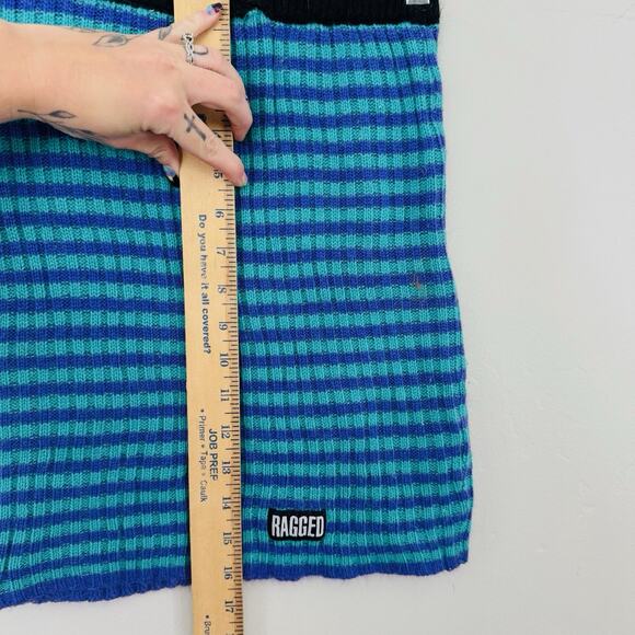 The Ragged Blue Priest Stripe Skirt Ribbed Mini Women’s Size XS - Picture 4 of 8